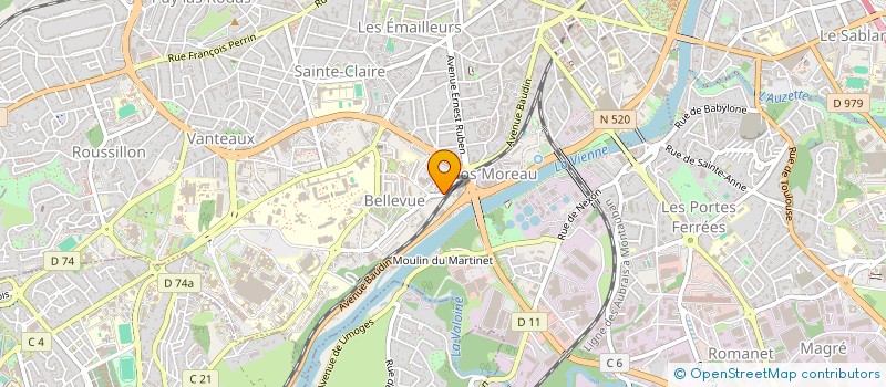 localisation de l'entreprise MONSIEUR LOUIS LAFORET à LIMOGES