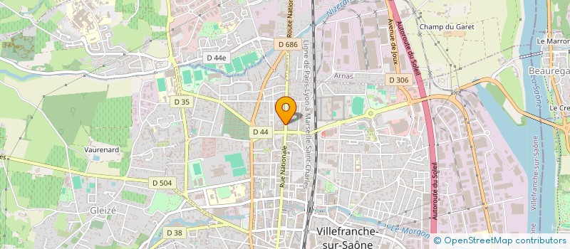 localisation de l'entreprise MONSIEUR LOUIS LAGARDETTE  BELLEVILLE-EN-BEAUJOLAIS