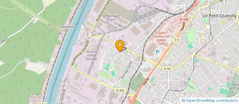 localisation de l'entreprise MONSIEUR LOUIS LAGUETTE  LE GRAND-QUEVILLY