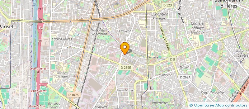 localisation de l'entreprise MONSIEUR LOUIS LAHAEYE  GRENOBLE