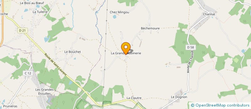 localisation de l'entreprise MONSIEUR LOUIS LALAY  SAINT-MARTIN-DE-JUSSAC