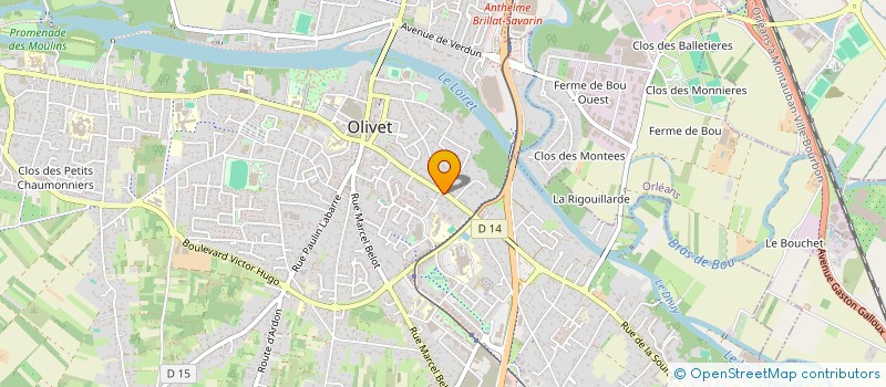 localisation de l'entreprise MONSIEUR LOUIS LAMY à OLIVET