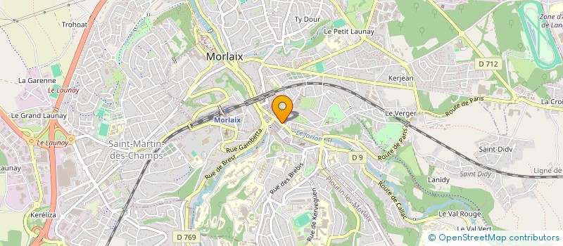 localisation de l'entreprise MONSIEUR LOUIS LARCHIER  MORLAIX