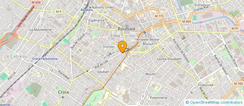 localisation de l'entreprise MONSIEUR LOUIS LASNON  ROUBAIX