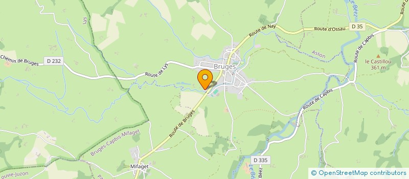 localisation de l'entreprise MONSIEUR LOUIS LATAPIE  BRUGES-CAPBIS-MIFAGET