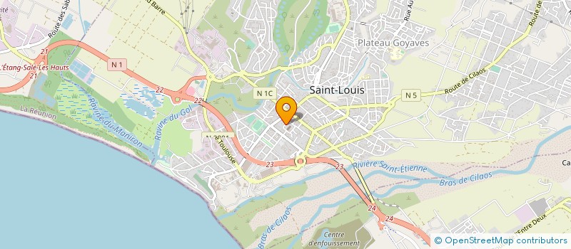 localisation de l'entreprise MONSIEUR LOUIS LATCHOUMANIN à SAINT-LOUIS