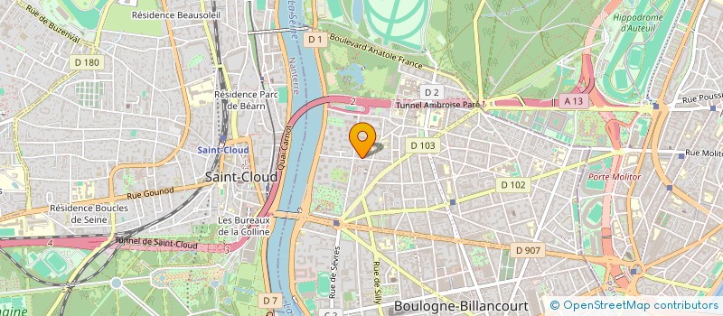 localisation de l'entreprise MONSIEUR LOUIS LAUGIER à BOULOGNE-BILLANCOURT