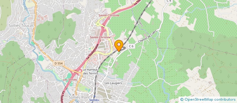 localisation de l'entreprise MONSIEUR LOUIS LAUGIER à SOLLIES-PONT