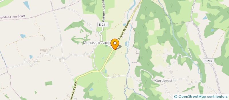 localisation de l'entreprise MONSIEUR LOUIS LAULHE  MONASSUT-AUDIRACQ