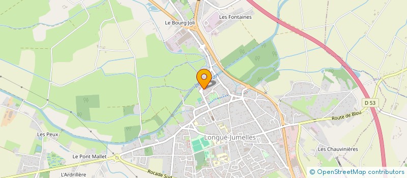 localisation de l'entreprise MONSIEUR LOUIS LAURENDEAU à LONGUE-JUMELLES