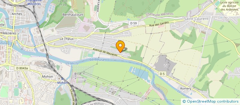 localisation de l'entreprise MONSIEUR LOUIS LAURENT  CHARLEVILLE-MEZIERES