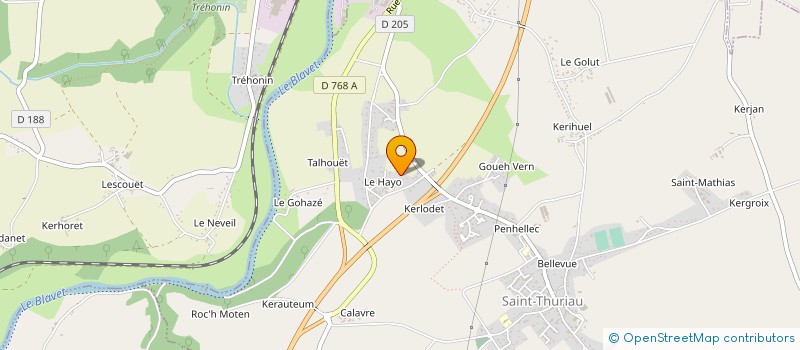 localisation de l'entreprise MONSIEUR LOUIS LE BADEZET à SAINT-THURIAU