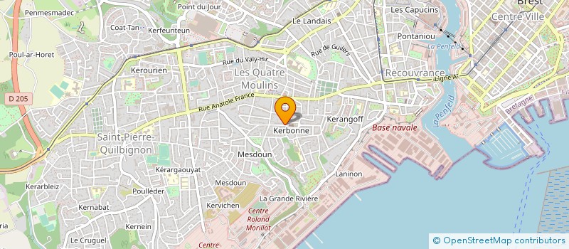 localisation de l'entreprise MONSIEUR LOUIS LE BRUN à BREST