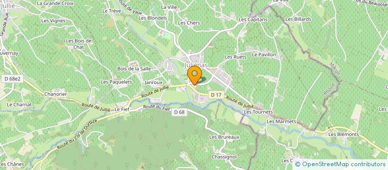 localisation de l'entreprise MONSIEUR LOUIS LE FELLIC  JULIENAS