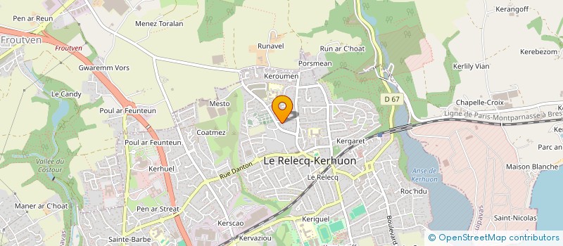 localisation de l'entreprise MONSIEUR LOUIS LE MARC  LE RELECQ-KERHUON