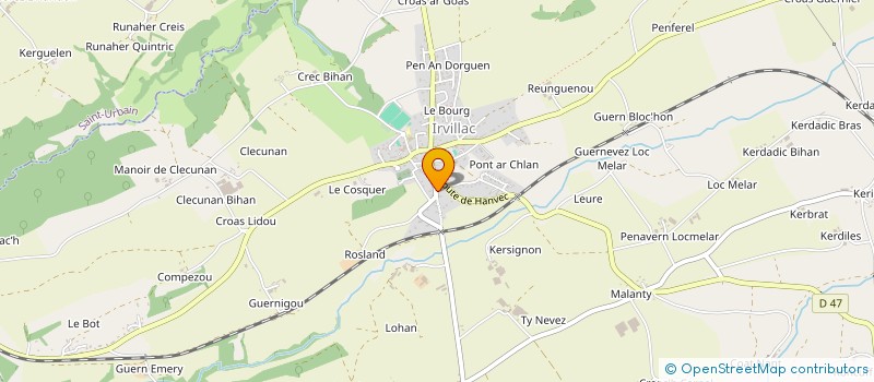 localisation de l'entreprise MONSIEUR LOUIS LE MARCHAND à IRVILLAC