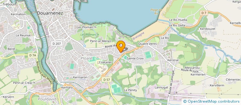 localisation de l'entreprise MONSIEUR LOUIS LE MOAN à DOUARNENEZ