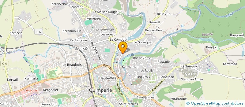 localisation de l'entreprise MONSIEUR LOUIS LE NAOUR  QUIMPERLE