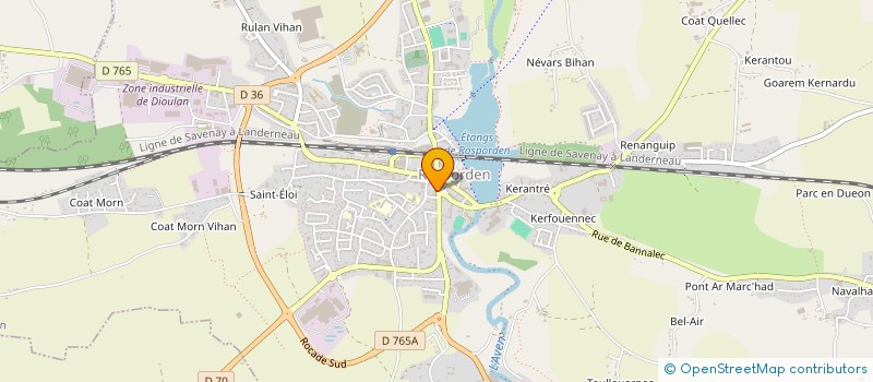 localisation de l'entreprise MONSIEUR LOUIS LE ROUX  ROSPORDEN