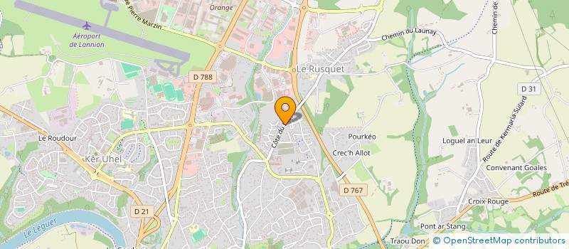 localisation de l'entreprise MONSIEUR LOUIS LE ROY  LANNION