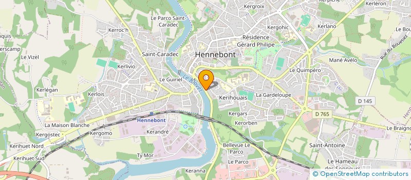 localisation de l'entreprise MONSIEUR LOUIS LE SENECHAL  HENNEBONT