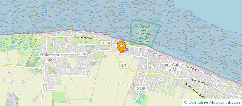 localisation de l'entreprise MONSIEUR LOUIS LEBERTRE à BERNIERES-SUR-MER
