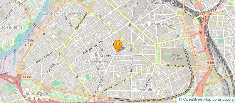 localisation de l'entreprise MONSIEUR LOUIS LEBRE  LILLE