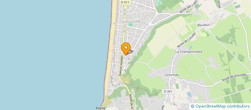 localisation de l'entreprise MONSIEUR LOUIS LEBRETON  JULLOUVILLE