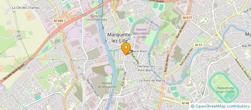 localisation de l'entreprise MONSIEUR LOUIS LECLERCQ  MARQUETTE-LEZ-LILLE