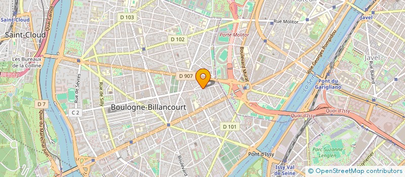 localisation de l'entreprise MONSIEUR LOUIS LEDUC à BOULOGNE-BILLANCOURT