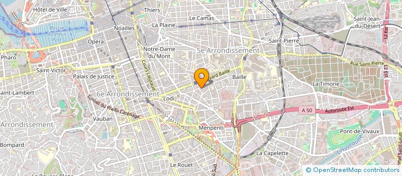 localisation de l'entreprise MONSIEUR LOUIS LEFEBVRE à MARSEILLE