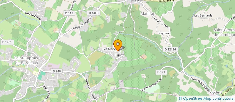 localisation de l'entreprise MONSIEUR LOUIS LEFRANCOIS  SAINT-CAPRAIS-DE-BORDEAUX