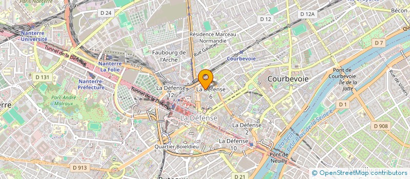localisation de l'entreprise MONSIEUR LOUIS LEFRANCOIS  COURBEVOIE