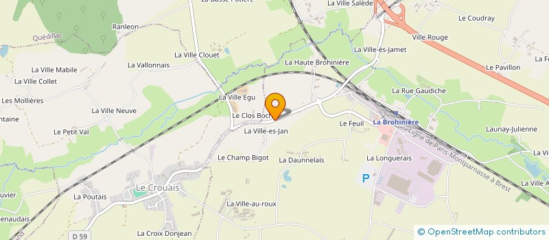 localisation de l'entreprise MONSIEUR LOUIS LEGAULT  MONTAUBAN-DE-BRETAGNE