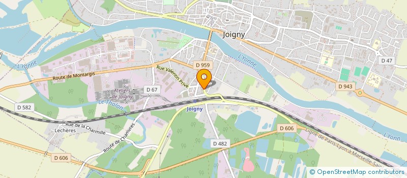 localisation de l'entreprise MONSIEUR LOUIS LEGENDRE à JOIGNY