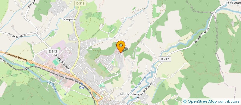 localisation de l'entreprise MONSIEUR LOUIS LEGRIS à DIE