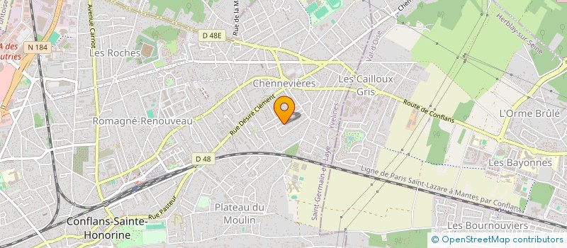 localisation de l'entreprise MONSIEUR LOUIS LEGROS  CONFLANS-SAINTE-HONORINE