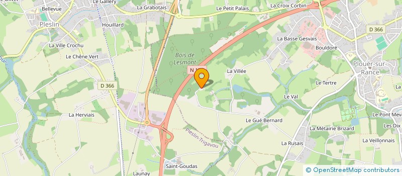 localisation de l'entreprise MONSIEUR LOUIS LEMEE  PLESLIN-TRIGAVOU