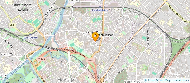 localisation de l'entreprise MONSIEUR LOUIS LERAILLEZ à LA MADELEINE
