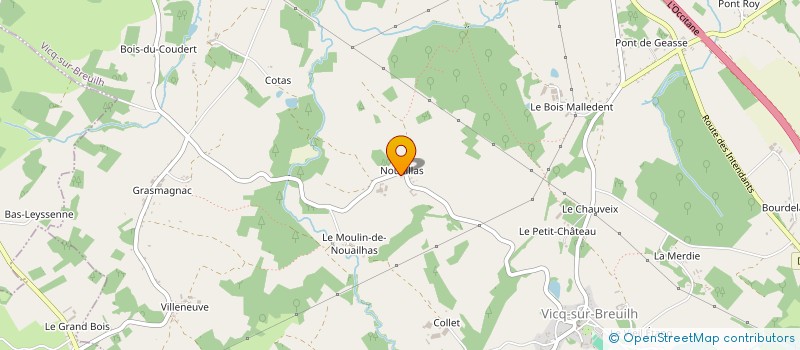 localisation de l'entreprise MONSIEUR LOUIS LESAGE à VICQ-SUR-BREUILH