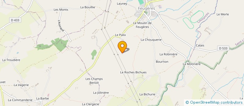 localisation de l'entreprise MONSIEUR LOUIS LESAULNIER  FEUGERES