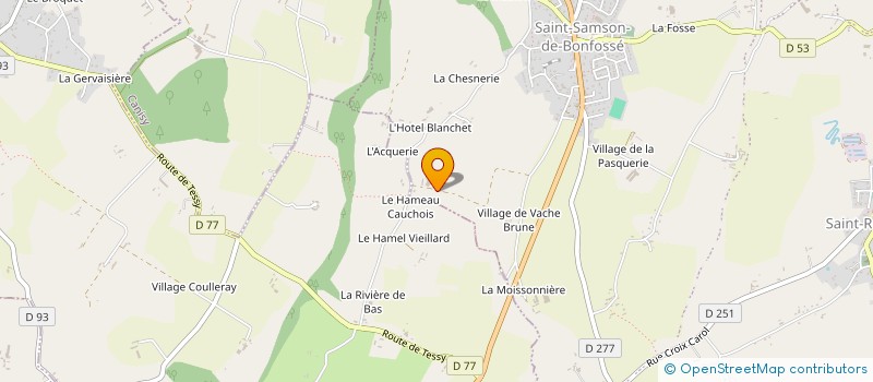 localisation de l'entreprise MONSIEUR LOUIS LEVALLOIS  SAINT-MARTIN-DE-BONFOSSE