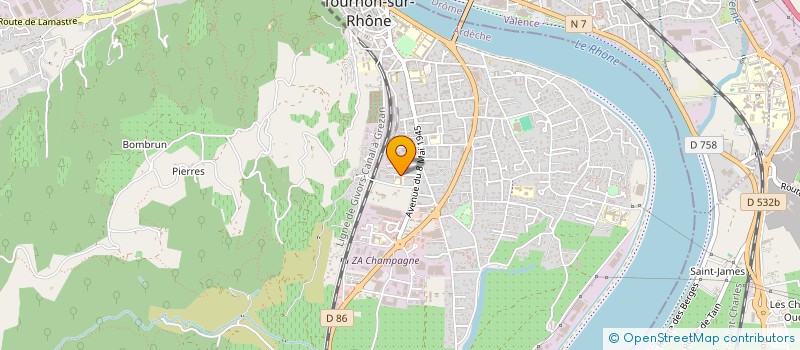 localisation de l'entreprise MONSIEUR LOUIS LEVEQUE à TOURNON-SUR-RHONE