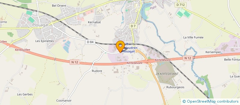 localisation de l'entreprise MONSIEUR LOUIS LORENT  CHATELAUDREN-PLOUAGAT