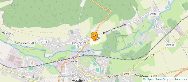 localisation de l'entreprise MONSIEUR LOUIS LOUCHEZ  HESDIN