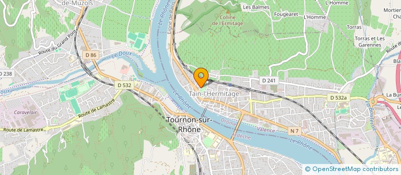 localisation de l'entreprise MONSIEUR LOUIS LOUIS MAZOYER  TAIN-L'HERMITAGE