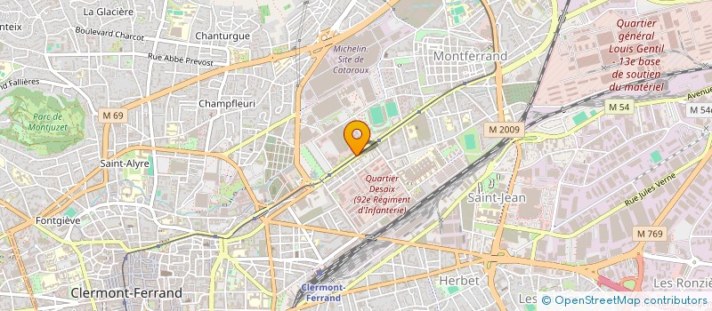 localisation de l'entreprise MONSIEUR LOUIS MAGNUS  CLERMONT-FERRAND