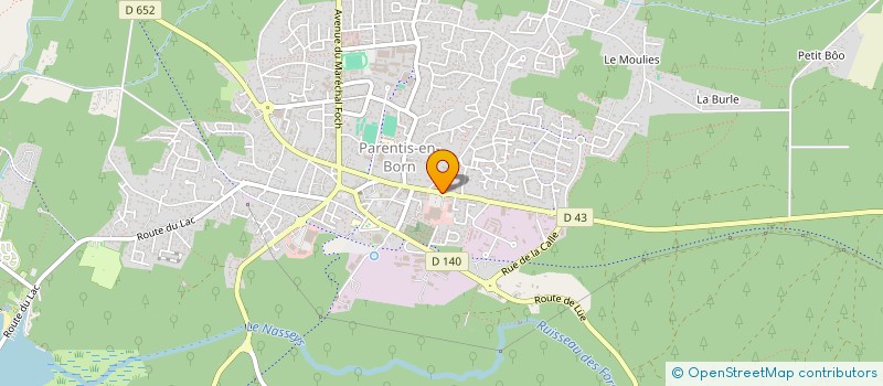 localisation de l'entreprise MONSIEUR LOUIS MAISONABE  PARENTIS-EN-BORN