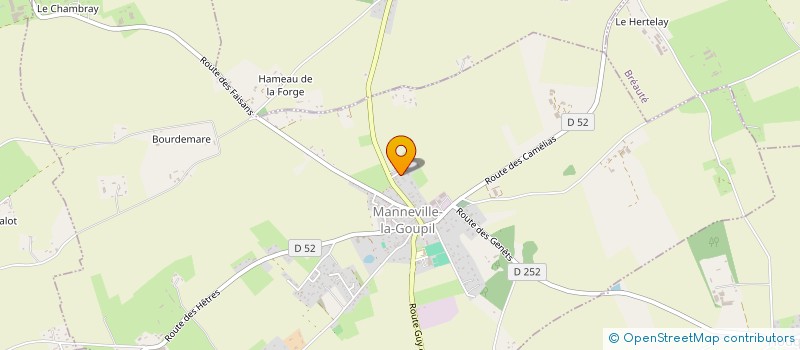 localisation de l'entreprise MONSIEUR LOUIS MALANDAIN  MANNEVILLE-LA-GOUPIL