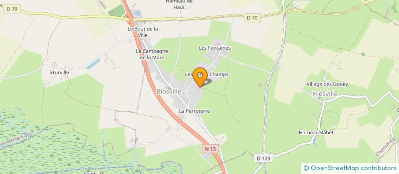 localisation de l'entreprise MONSIEUR LOUIS MALET  BLOSVILLE